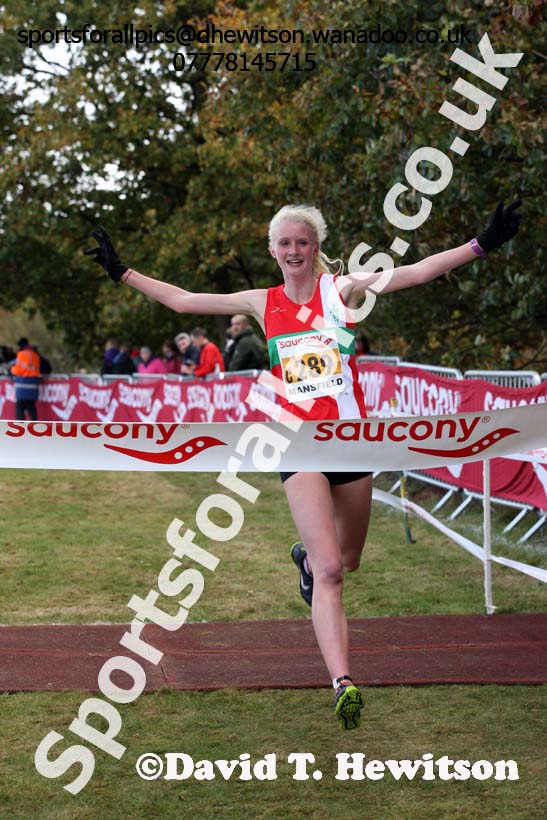 Womens under-17s, 2016 National Cross Cpuntry Relays, Berry Hill Park, Mansfield. Photo: David T. Hewitson/Sports for All Pics